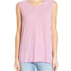 James Perse WEK3566 Relaxed Tank  Wisteria